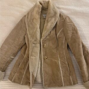 Vintage Covington Genuine Suede Fur Jacket - size M
